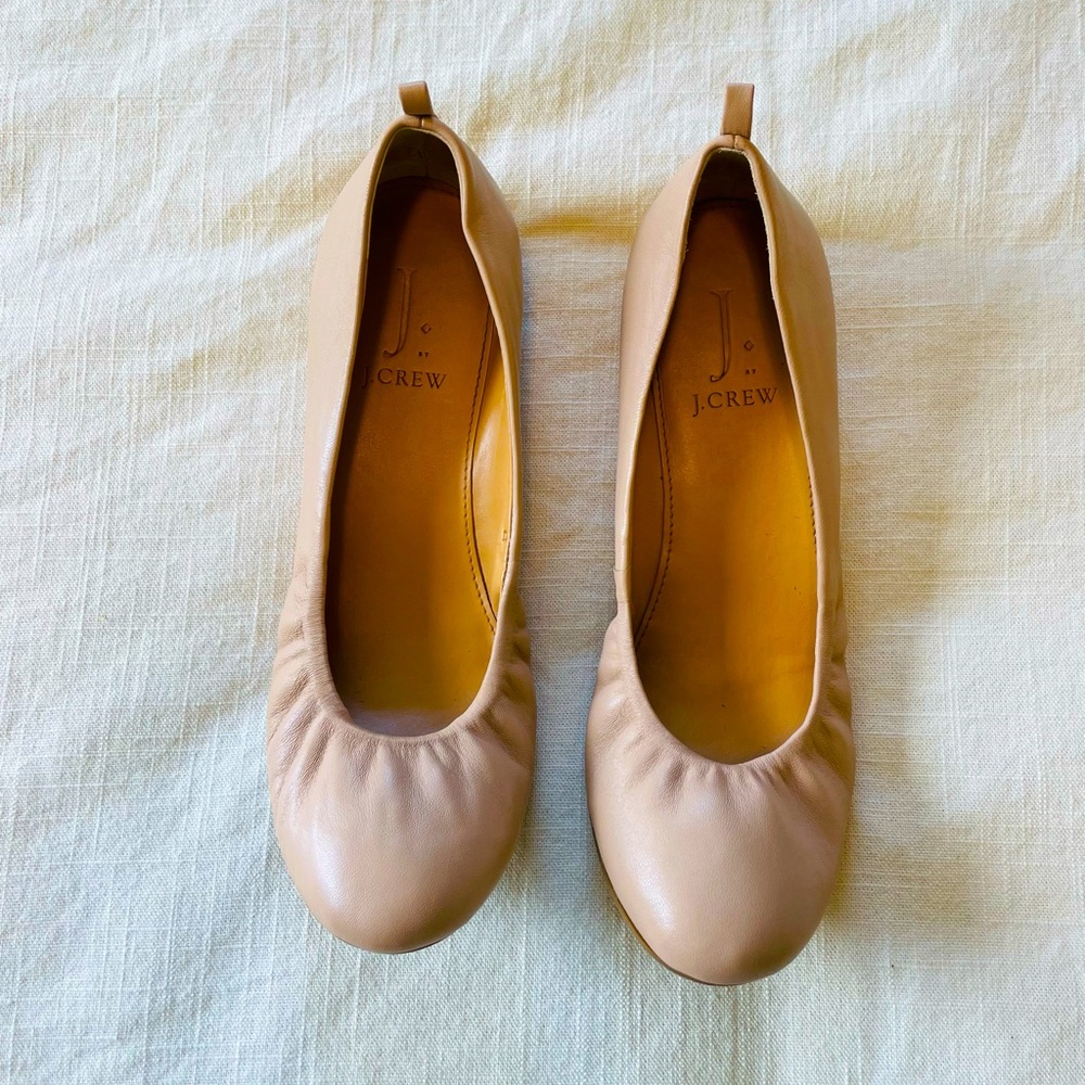 J. Crew nude flats